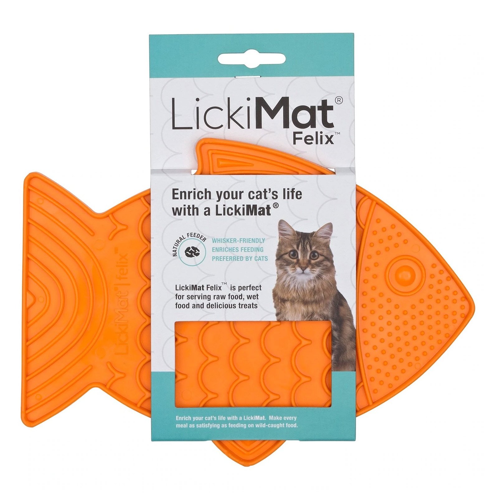 LickiMat Classic Felix Cat Orange