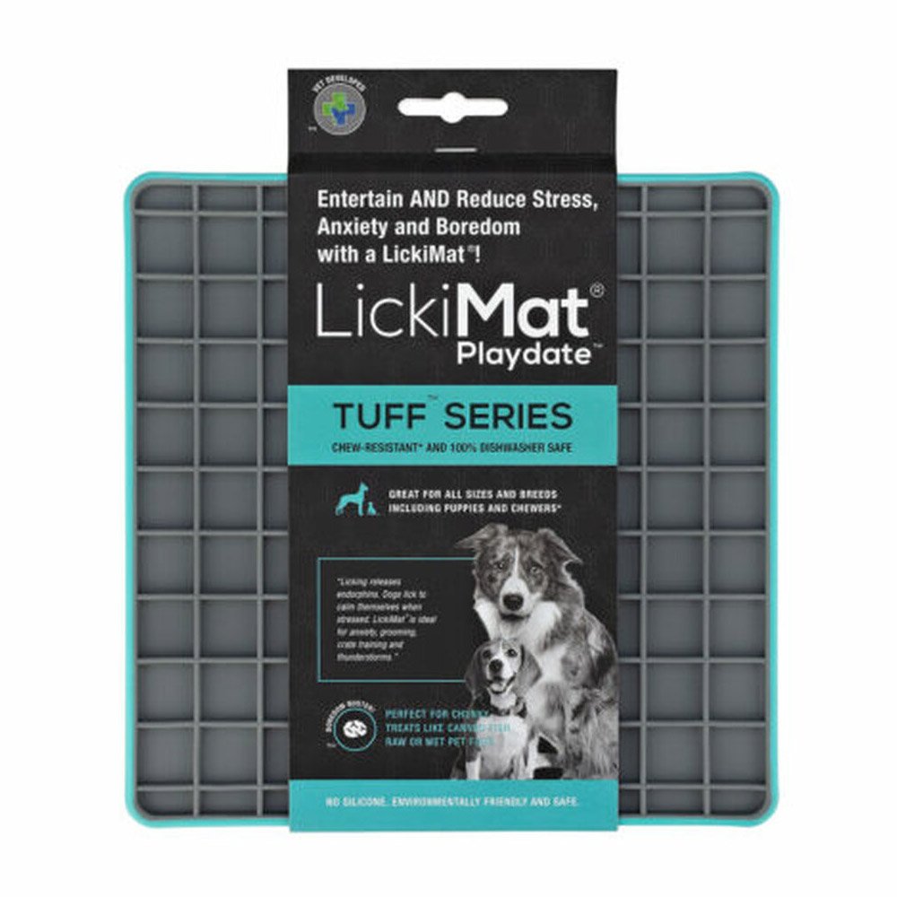 LickiMat Tuff Playdate Dog Turquoise