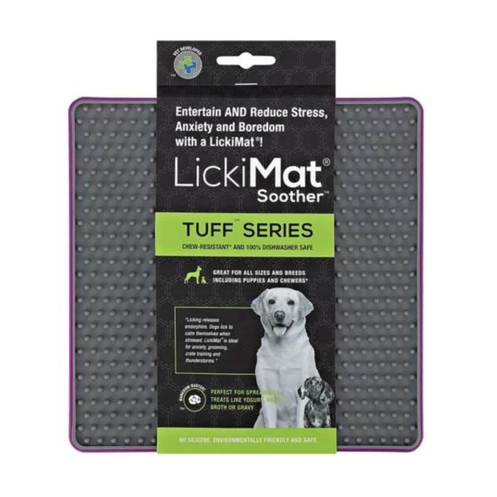 LickiMat Tuff Soother Dog Purple