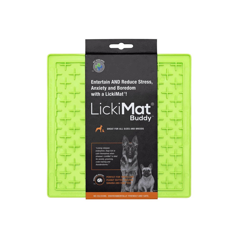 LickiMat Classic Buddy Dog Green