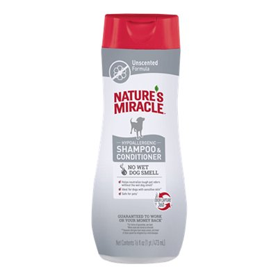 Nature's Miracle Unscented Hypoallergenic Shampoo & Conditioner for Dogs