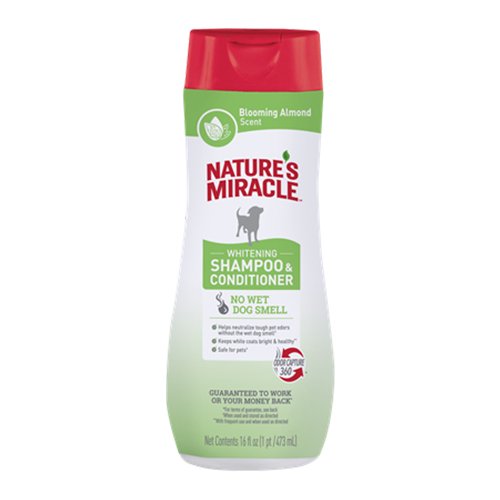 Nature's Miracle Blooming Almond Scent Whitening Shampoo & Conditioner for Dogs