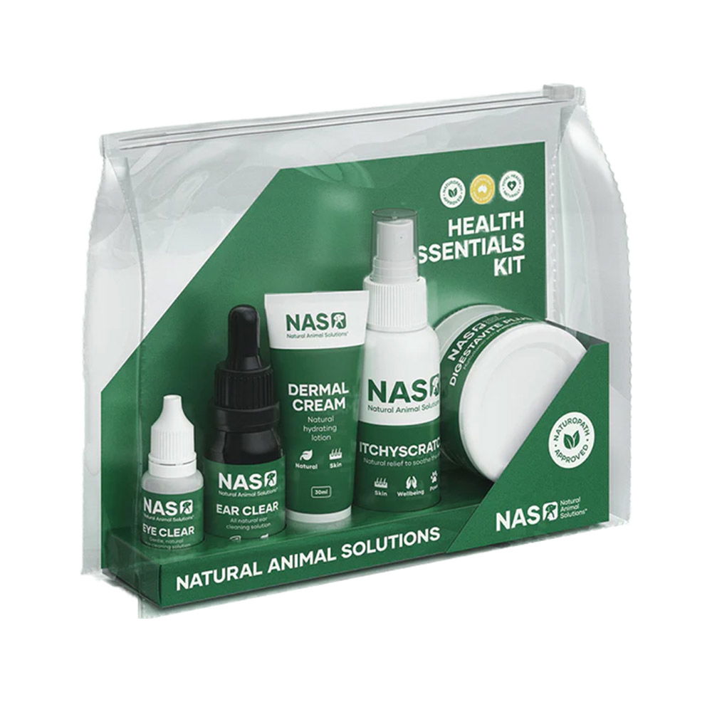 Natural Animal Solutions (NAS) 5 Piece Health Essentials Kit for Dogs and Cats