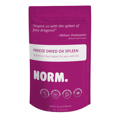Norm Ox Spleen Freeze Dried Meal Topper for Dogs And Cats