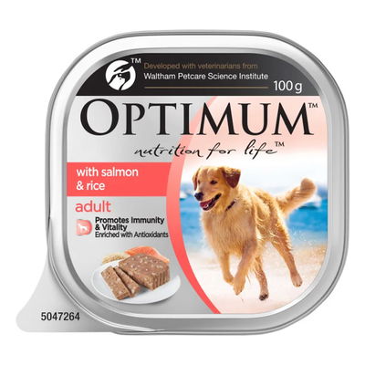 Optimum with Salmon & Rice Adult Wet Dog Food