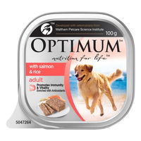 Optimum with Salmon & Rice Adult Wet Dog Food 100gm