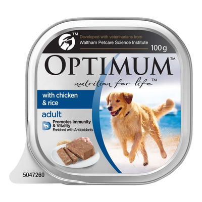 Optimum with Chicken & Rice Adult Wet Dog Food