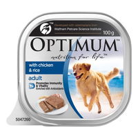 Optimum with Chicken & Rice Adult Wet Dog Food 100gm