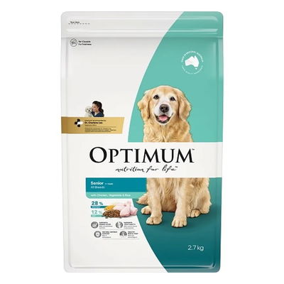 Optimum Senior 7+ Years All Breeds with Chicken, Vegetable & Rice Dry Dog Food