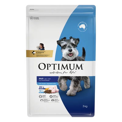 Optimum Adult Toy/Small Breeds with Chicken, Vegetable & Rice Dry Dog Food