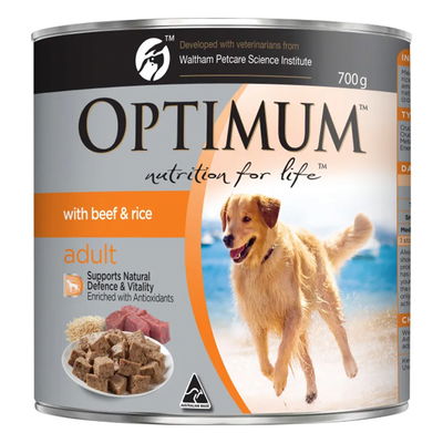 Optimum Adult with Beef & Rice Wet Dog Food