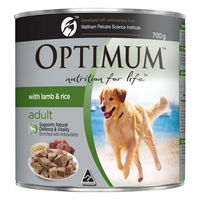 Optimum Adult with Lamb & Rice Wet Dog Food 700gm