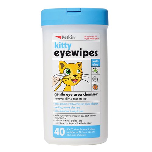 Petkin Kitty Eye Wipes for Cats and Kittens