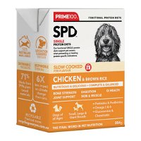 Prime100 SPD Single Protein Diets Slow Cooked Chicken & Brown Rice Dry Dog Food 