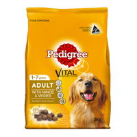 Pedigree Adult Dry Dog Food with Mince & Veggies