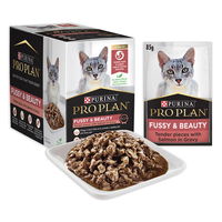 PRO PLAN Adult Fussy & Beauty Salmon in Gravy Wet Cat Food 85gm