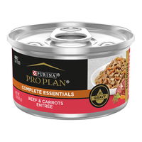 PRO PLAN Complete Essentials Beef & Carrots Entree in Gravy Wet Cat Food 85gm