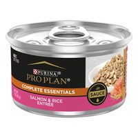 PRO PLAN Complete Essentials Salmon & Rice Entree in Sauce Wet Cat Food 85gm