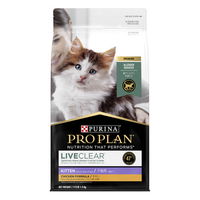 PRO PLAN LIVECLEAR Kitten Chicken Formula with Probiotics Dry Cat Food