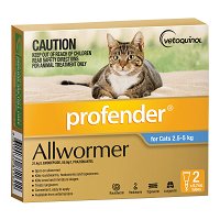 Profender Allwormer For Cats 2.5-5Kg (Blue)