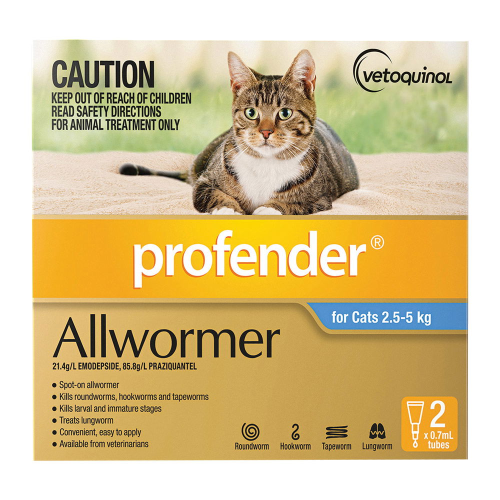 Profender Allwormer for Cats Online at VetSupply Profender for Cats