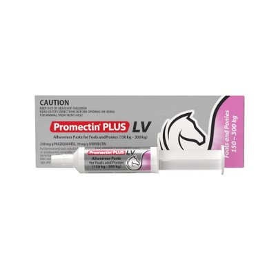 Promectin Plus Lv Allwormer Paste For Foals And Ponies 150 To 300kg 1 Pack