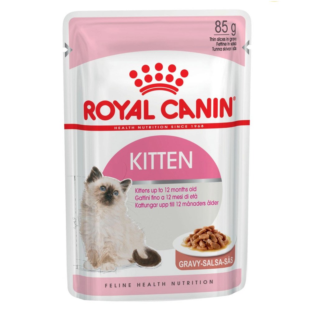 Royal Canin Kitten Chunks In Gravy Pouches Wet Cat Food