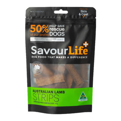 SavourLife Australian Lamb Strips Treats for Dogs