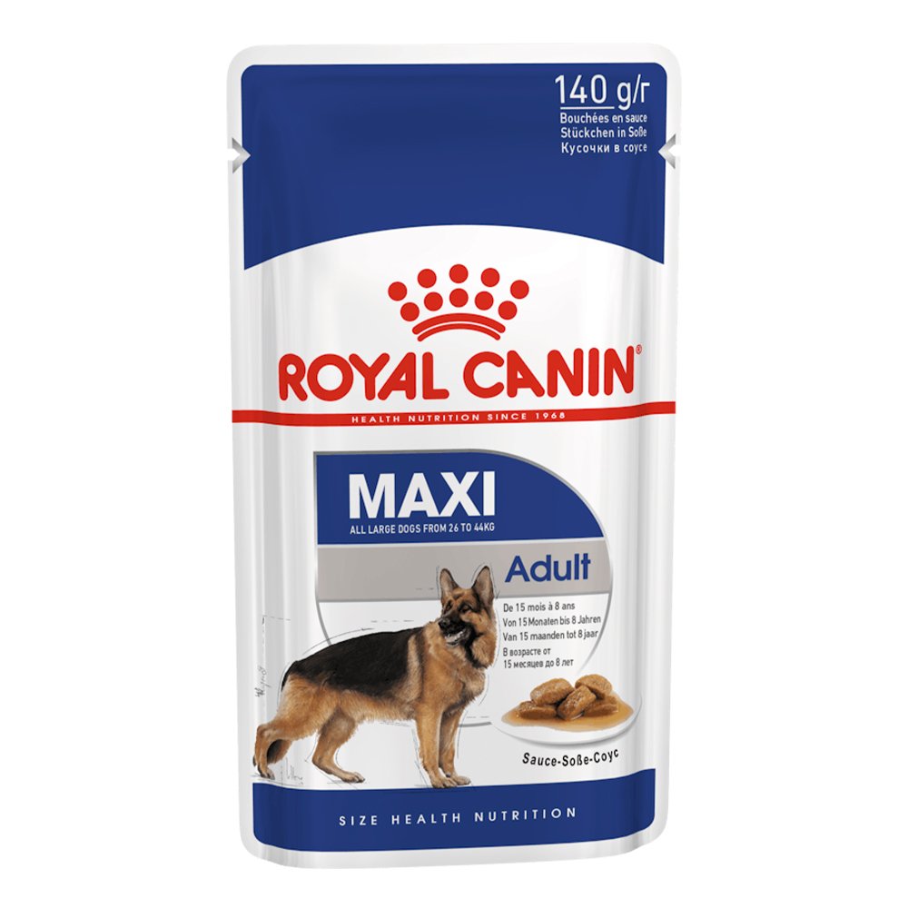 Royal Canin Maxi Adult In Gravy Pouches Wet Dog Food