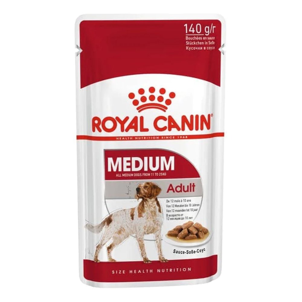Royal Canin Medium Adult In Sauce Pouches Wet Dog Food