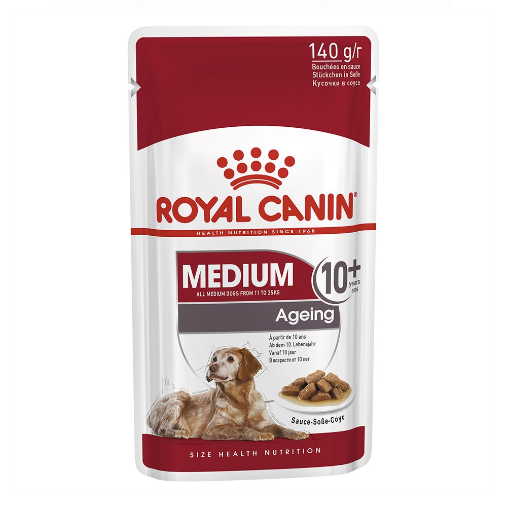 Royal Canin Medium Ageing 10+ Years In Sauce Pouches Wet Dog Food