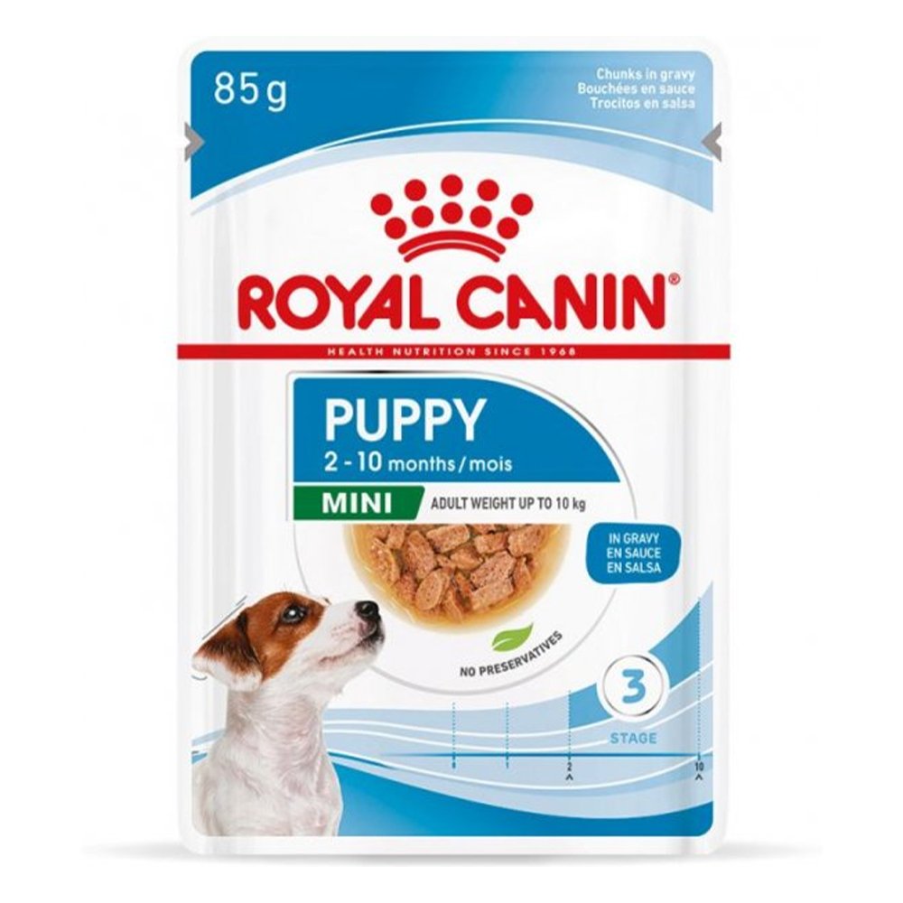 Royal Canin Mini Puppy In Gravy Pouches Wet Dog Food
