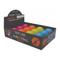 Scream Rubber Ball Dog Toy - Assorted Colours