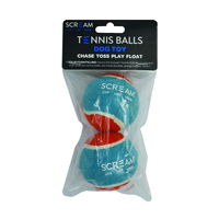 Scream Tennis Balls Dog Toy - Loud Blue and Orange