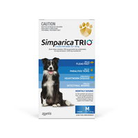 Simparica TRIO for Medium Dogs 10.1-20kg (Blue)