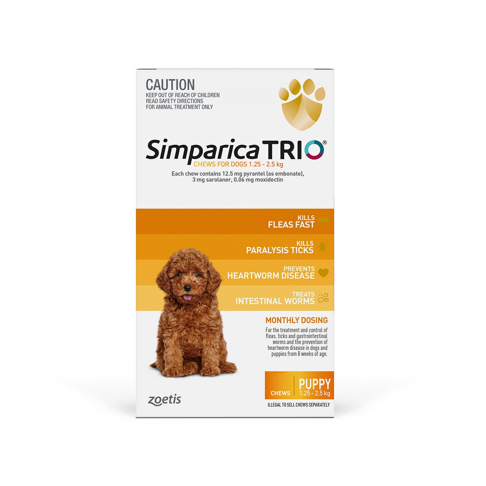 Simparica Trio | Flea, Tick & Heartworm Dog Treatment