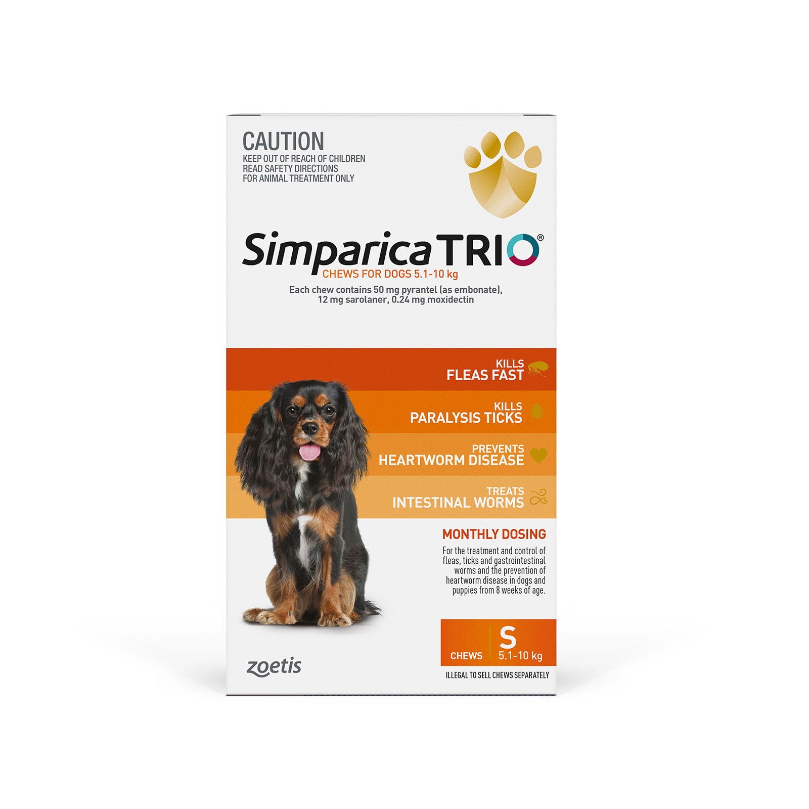 Simparica flea and outlet tick medication