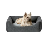 Snooza Low Front Lounger for Dogs Grey