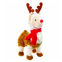 Snuggle Pals Christmas Holiday Toy for Dogs and Cats - Llama
