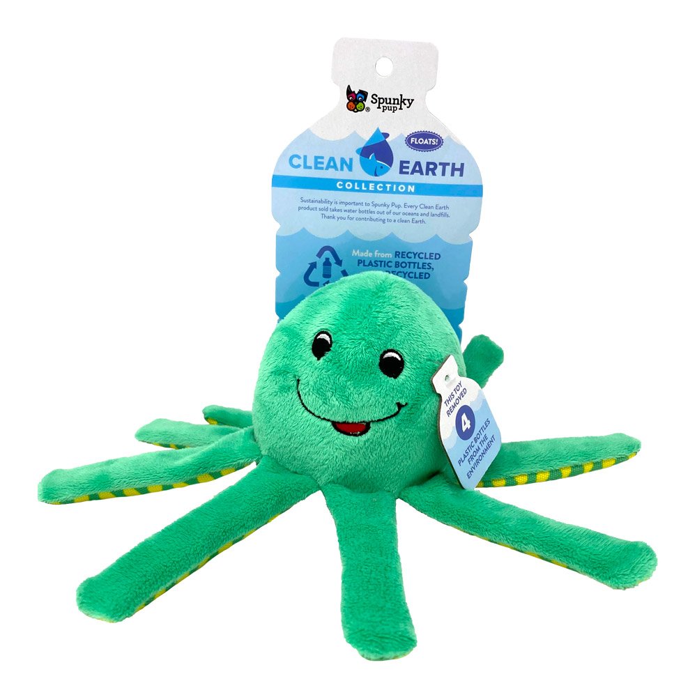 Spunky Pup Clean Earth Octopus Small