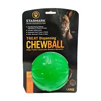 Starmark Treat Dispensing Chew Ball Toy (Large)