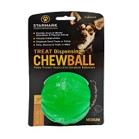 Starmark Treat Dispensing Chew Ball Toy (Medium)