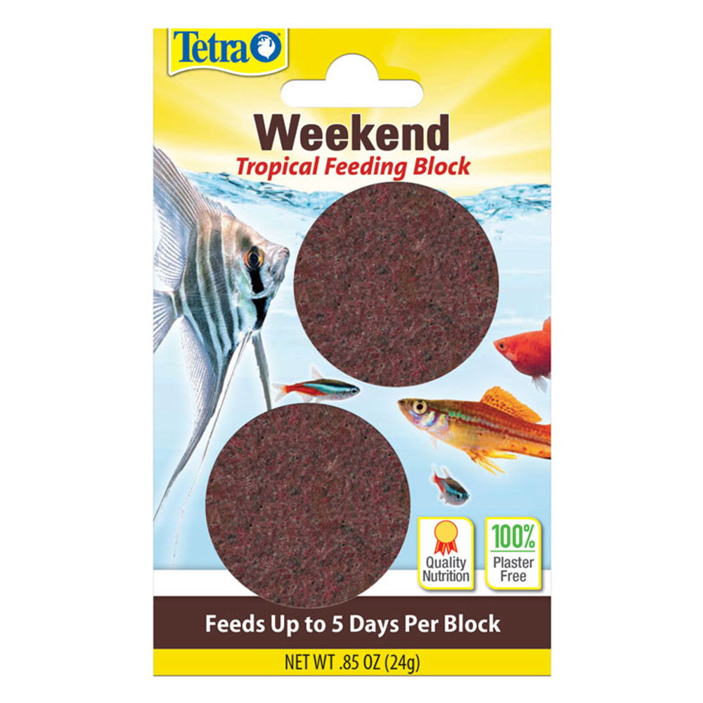 Tetra Weekend Tropical Feeding Block Feeds up to 5 Days per Block Fish Food