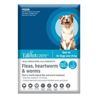 Talentcare Spot On Dog Flea & Worm Treatment for Dogs Over 25kg