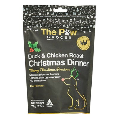 The Paw Grocer Duck & Chicken Roast Christmas Dinner Dog Treats