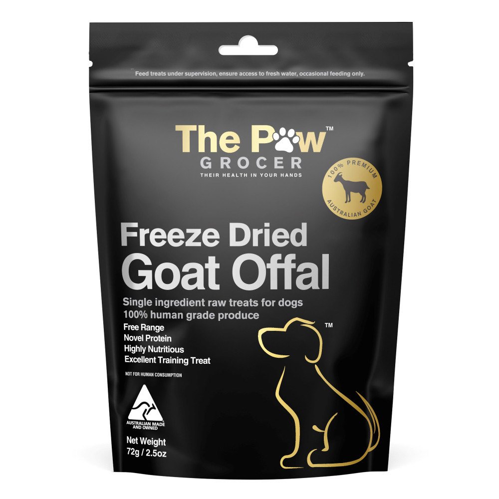 The Paw Grocer Freeze Dried Goat Offal for Dogs
