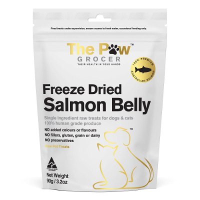 The Paw Grocer Freeze Dried Salmon Belly Dog and Cat Treats