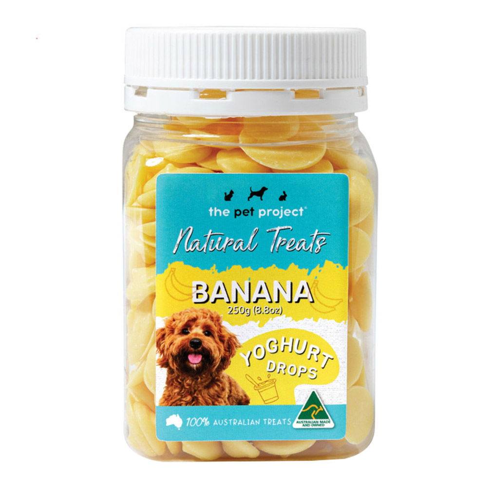 The Pet Project Banana Yoghurt Drops Dog Treats