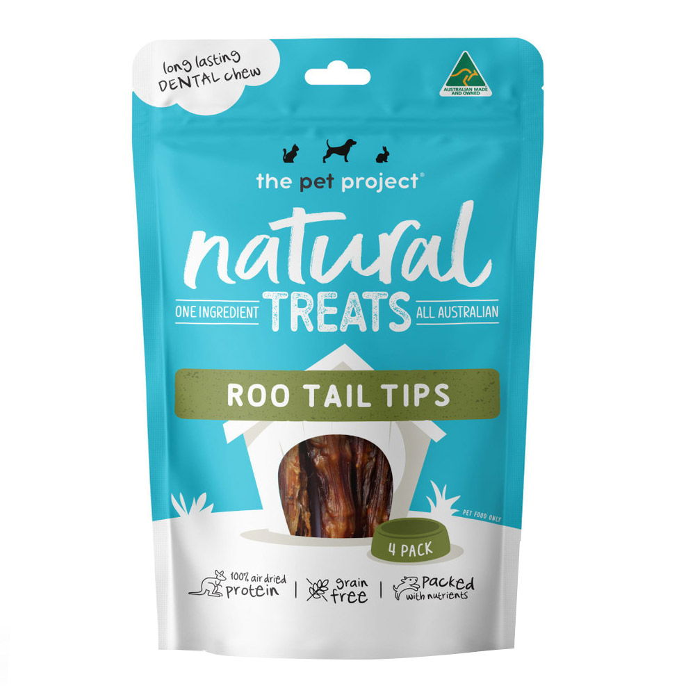 The Pet Project Natural Treats Roo Tail Tips