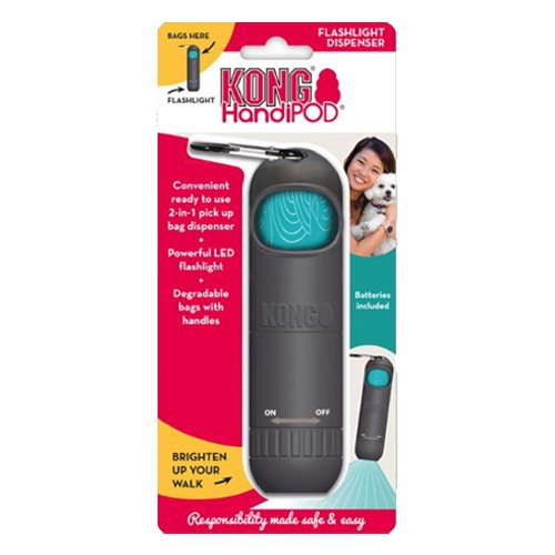 KONG HandiPOD Flashlight & Dog Poop Bag Dispenser